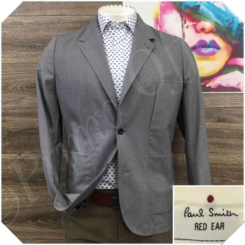 PAUL SMITH RED EAR Mens Blazer Sport Coat Casual Jacket Size XL ( 42R) Wool Suit